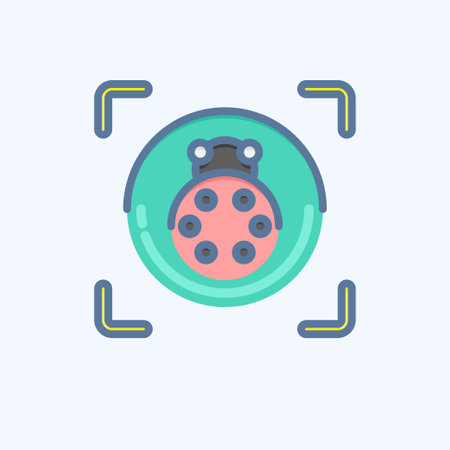 Icon Macro Photography. related to Photography symbol. doodle style. simple design editable. simple illustrationのイラスト素材