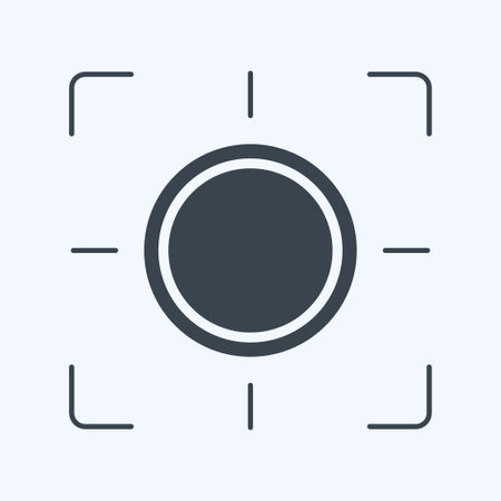Icon Zoom. related to Photography symbol. glyph style. simple design editable. simple illustrationのイラスト素材
