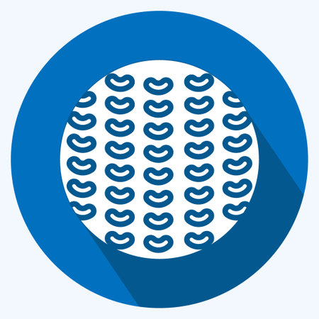 Icon Golf Ball. related to Sports Equipment symbol. long shadow style. simple design editable. simple illustrationのイラスト素材