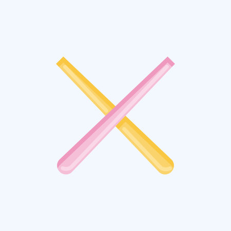 Icon Pool Cue. related to Sports Equipment symbol. flat style. simple design editable. simple illustrationのイラスト素材