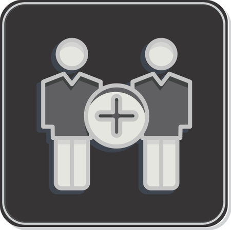 Icon Better Communication. related to Psychological symbol. Glossy Style. simple illustration. emotions, empathy, assistanceのイラスト素材