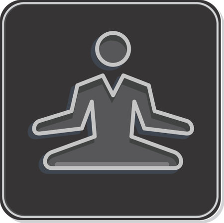 Icon Stress Relief. related to Psychological symbol. Glossy Style. simple illustration. emotions, empathy, assistanceのイラスト素材