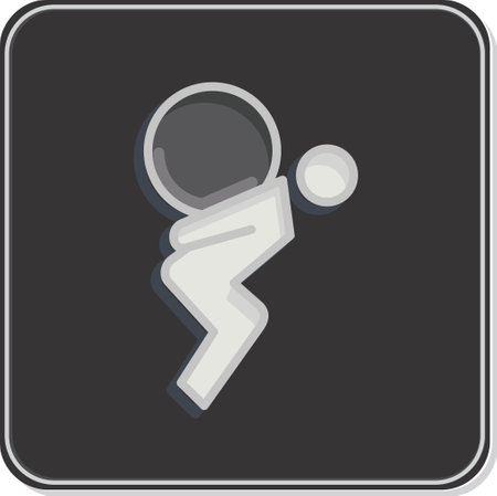 Icon Life Problems. related to Psychological symbol. Glossy Style. simple illustration. emotions, empathy, assistanceのイラスト素材