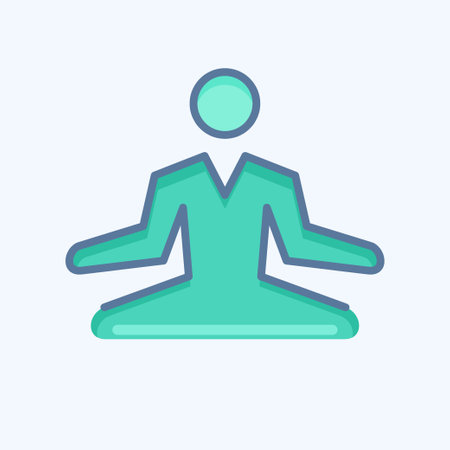 Icon Stress Relief. related to Psychological symbol. doodle style. simple illustration. emotions, empathy, assistanceのイラスト素材