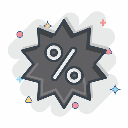 Icon Best Offer. related to Online Store symbol. Comic Style. simple illustration. shopのイラスト素材