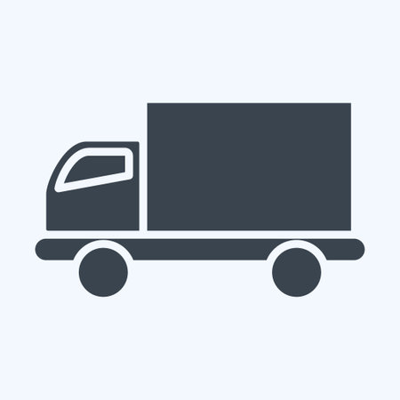 Icon Delivery. related to Online Store symbol. glyph style. simple illustration. shopのイラスト素材