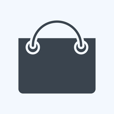 Icon Shopping Bag. related to Online Store symbol. glyph style. simple illustration. shopのイラスト素材