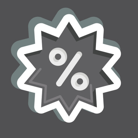 Sticker Best Offer. related to Online Store symbol. simple illustration. shopのイラスト素材