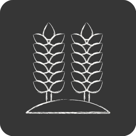 Icon Agriculture. related to Environment symbol. chalk style. simple illustration. conservation. earth. cleanのイラスト素材
