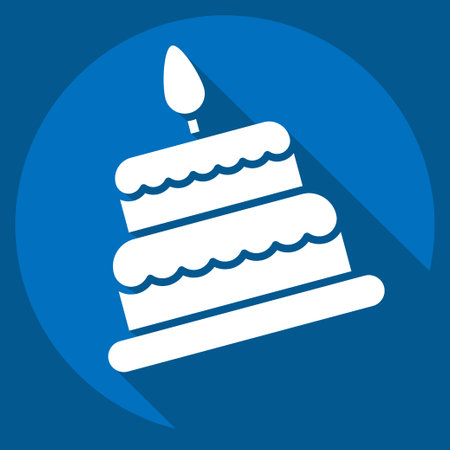Icon Cake. related to Family symbol. Line Style. simple design editable. simple illustration