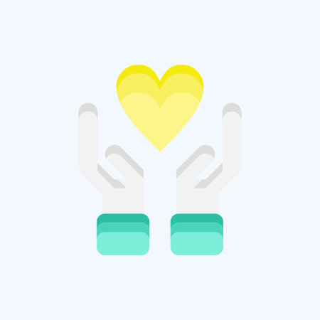 Icon Care. related to Family symbol. glyph style. simple design editable. simple illustrationのイラスト素材