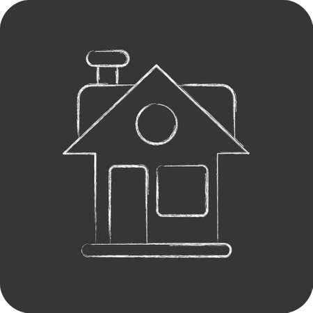 Icon House. related to Family symbol. simple design editable. simple illustrationのイラスト素材