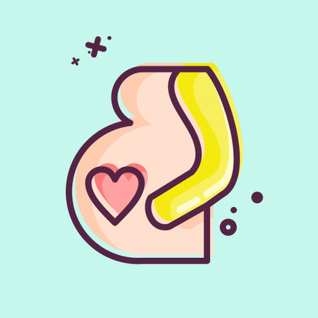 Icon Pregnancy. related to Family symbol. simple design editable. simple illustrationのイラスト素材
