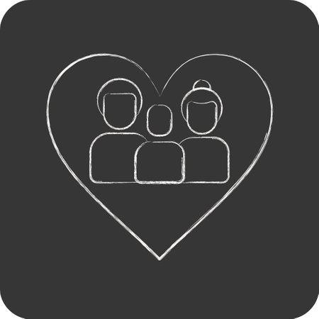 Icon Loves. related to Family symbol. simple design editable. simple illustrationのイラスト素材