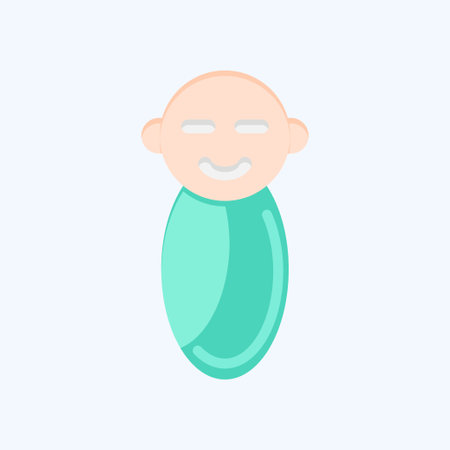 Icon Newborn. related to Family symbol. glyph style. simple design editable. simple illustrationのイラスト素材