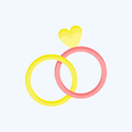 Icon Ring. related to Family symbol. simple design editable. simple illustrationのイラスト素材