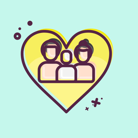 Icon Loves. related to Family symbol. simple design editable. simple illustrationのイラスト素材