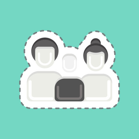 Icon Family. related to Family symbol. simple design editable. simple illustrationのイラスト素材