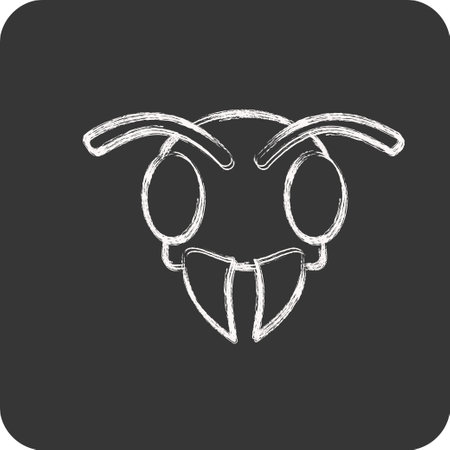 Icon Bee. related to Animal Head symbol. simple design editable. simple illustrationのイラスト素材