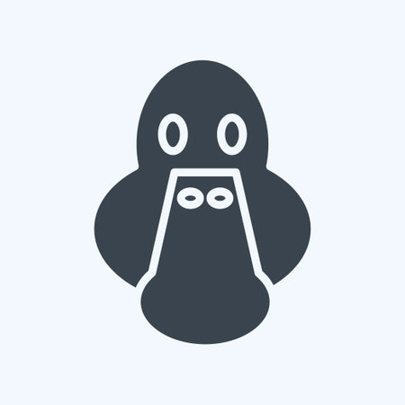 Icon Duck. related to Animal Head symbol. simple design editable. simple illustration
