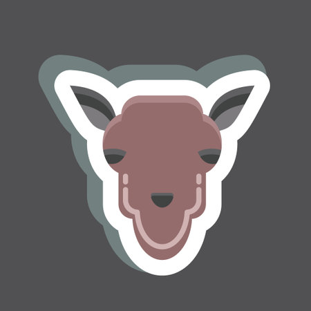 Icon Camel. related to Animal Head symbol. simple design editable. simple illustrationのイラスト素材