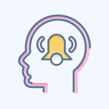 Icon Anxiety. related to Psychology Personality symbol. simple design editable. simple illustrationのイラスト素材
