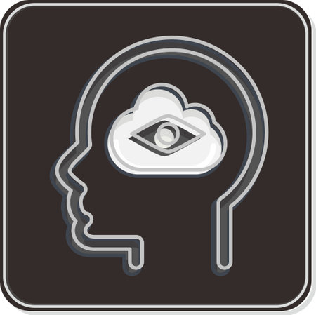 Icon Dreams. related to Psychology Personality symbol. simple design editable. simple illustrationのイラスト素材