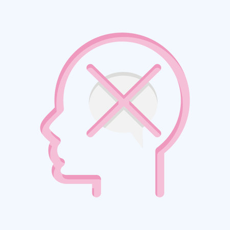 Icon Intolerance. related to Psychology Personality symbol. simple design editable. simple illustrationのイラスト素材