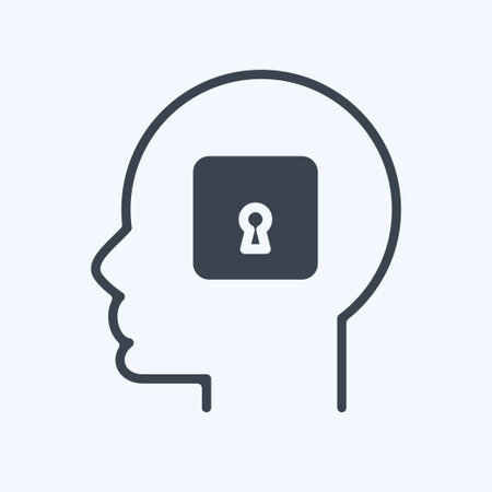 Icon Psychology. related to Psychology Personality symbol. simple design editable. simple illustrationのイラスト素材