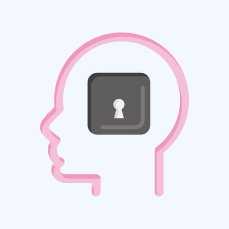 Icon Psychology. related to Psychology Personality symbol. simple design editable. simple illustrationのイラスト素材