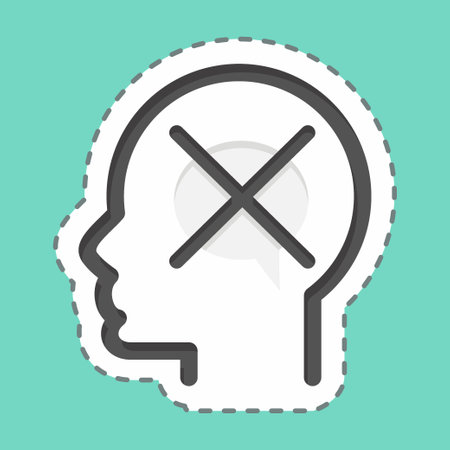 Icon Intolerance. related to Psychology Personality symbol. simple design editable. simple illustrationのイラスト素材