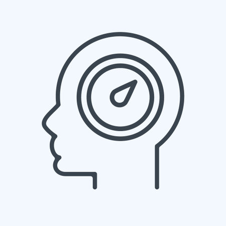 Icon Willpower. related to Psychology Personality symbol. simple design editable. simple illustrationのイラスト素材