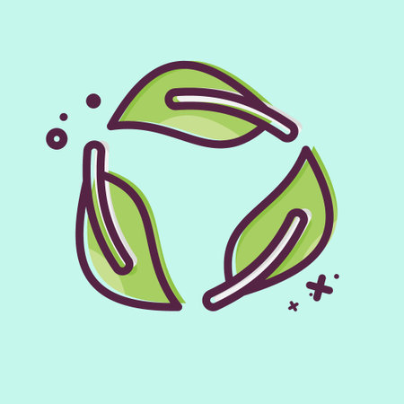 Icon Bio. related to CBD Oil symbol. simple design editable. simple illustrationのイラスト素材