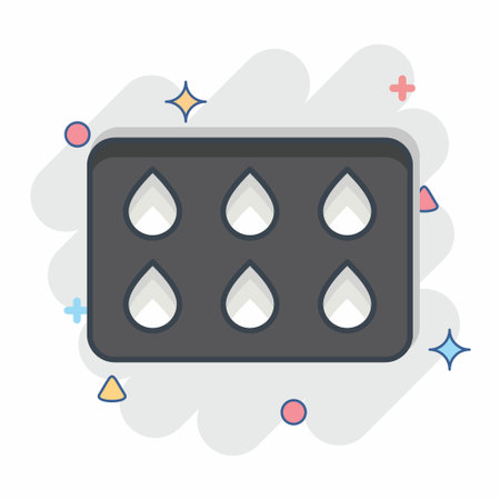 Icon Color Sample. related to Barbershop symbol. Beauty Saloon. simple illustrationのイラスト素材