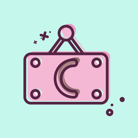 Icon Closed. related to Barbershop symbol. Beauty Saloon. simple illustrationのイラスト素材