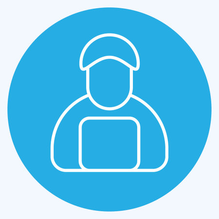 Icon Delivery Man. related to Black Friday symbol. shopping. simple illustrationのイラスト素材