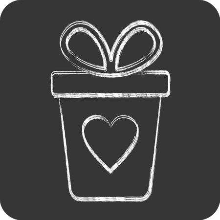 Icon Gift Box. related to Black Friday symbol. shopping. simple illustrationのイラスト素材