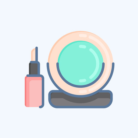 Icon Makeup. related to Barbershop symbol. Beauty Saloon. simple illustrationのイラスト素材