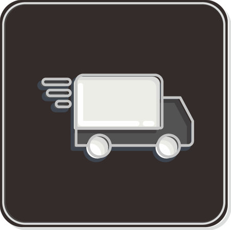 Icon Fast Delivery. related to Black Friday symbol. shopping. simple illustrationのイラスト素材