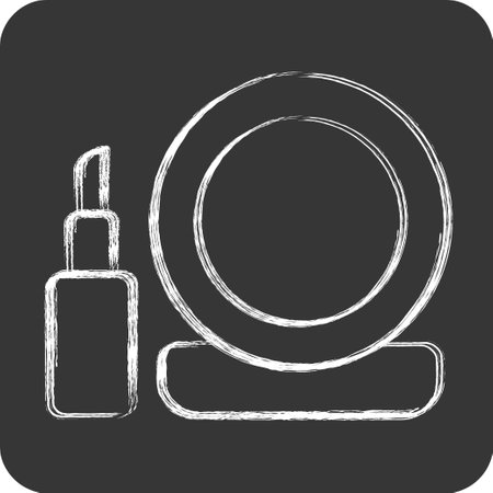 Icon Makeup. related to Barbershop symbol. Beauty Saloon. simple illustrationのイラスト素材