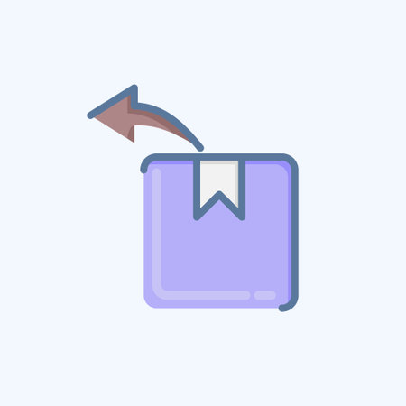 Icon Returns. related to Black Friday symbol. shopping. simple illustrationのイラスト素材