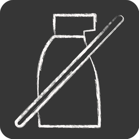 Icon No Pestisides. related to CBD Oil symbol. simple design editable. simple illustrationのイラスト素材
