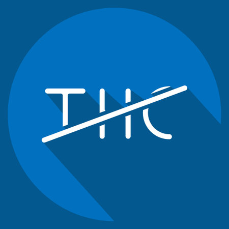 Icon Zero THC. related to CBD Oil symbol. simple design editable. simple illustrationのイラスト素材