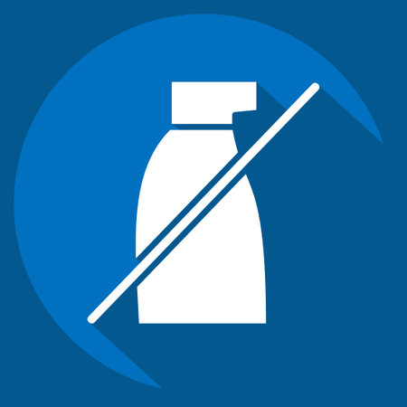 Icon No Pestisides. related to CBD Oil symbol. simple design editable. simple illustrationのイラスト素材