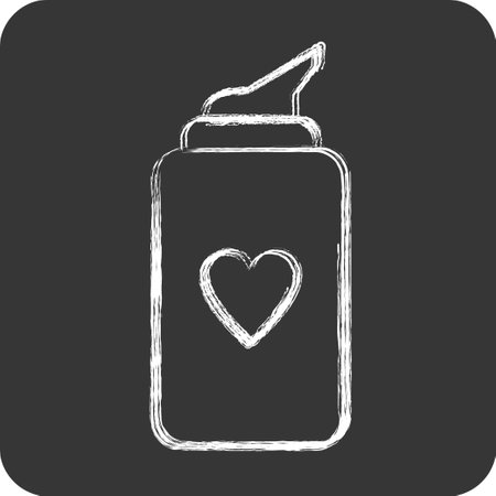 Icon Shaving Cream. related to Barbershop symbol. Beauty Saloon. simple illustrationのイラスト素材