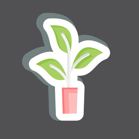 Icon Organically Grown Hemp. related to CBD Oil symbol. simple design editable. simple illustrationのイラスト素材