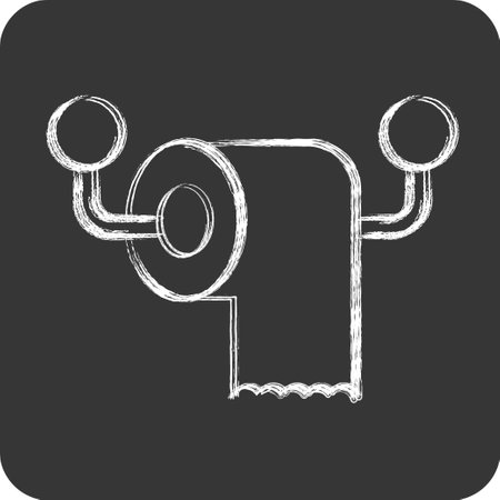 Icon Tissue Roll. related to Barbershop symbol. Beauty Saloon. simple illustrationのイラスト素材