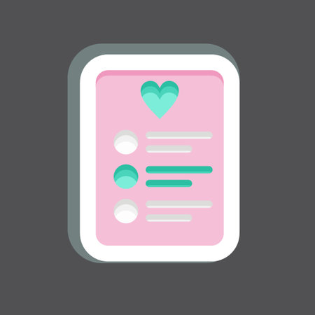 Icon Checklist. related to Black Friday symbol. shopping. simple illustrationのイラスト素材