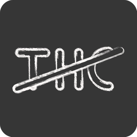 Icon Zero THC. related to CBD Oil symbol. simple design editable. simple illustrationのイラスト素材