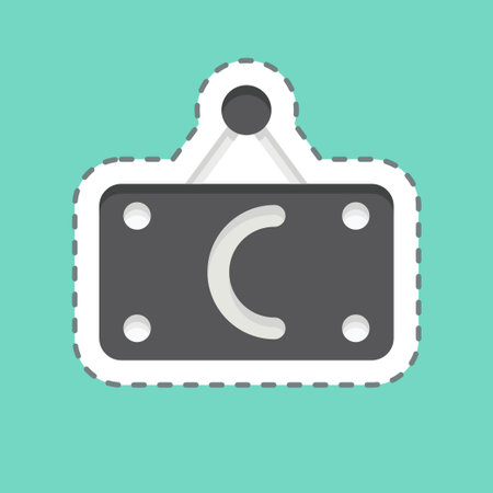 Icon Closed. related to Barbershop symbol. Beauty Saloon. simple illustrationのイラスト素材